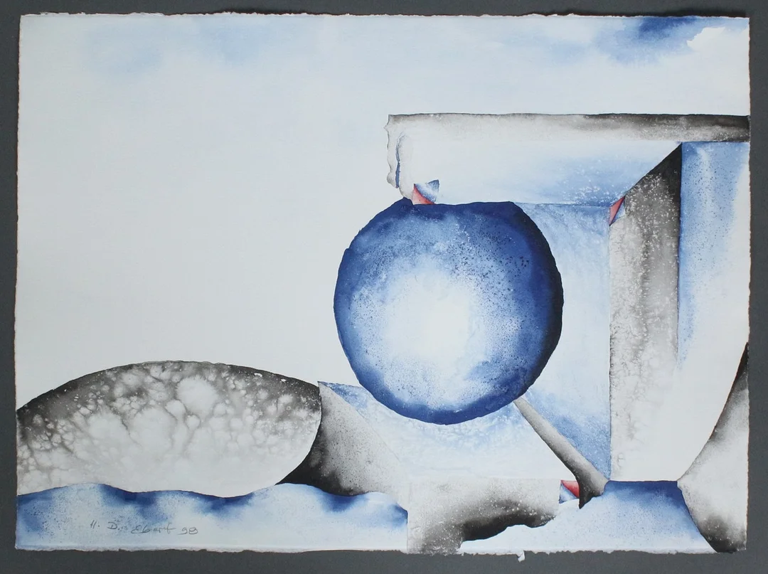 HEINZ DIETER EBERT. Mischtechnik, signiert, 1998, ca. 50 x 65 cm. — Drawings — Stockholms Auktionsverk Düsseldorf/Neuss