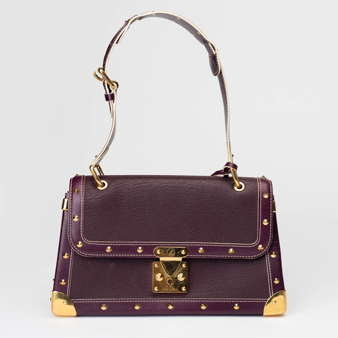 LOUIS VUITTON. Handväska, lila suhaliläder, "Le Talentueux", Paris, Frankrike, 2004. — Vintage & Designer Fashion — Auktionshuset Kolonn