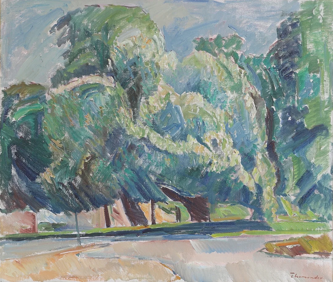 HARRY THOMANDER. Olja på duk, signerad. — Paintings — RA Auktionsverket Norrköping