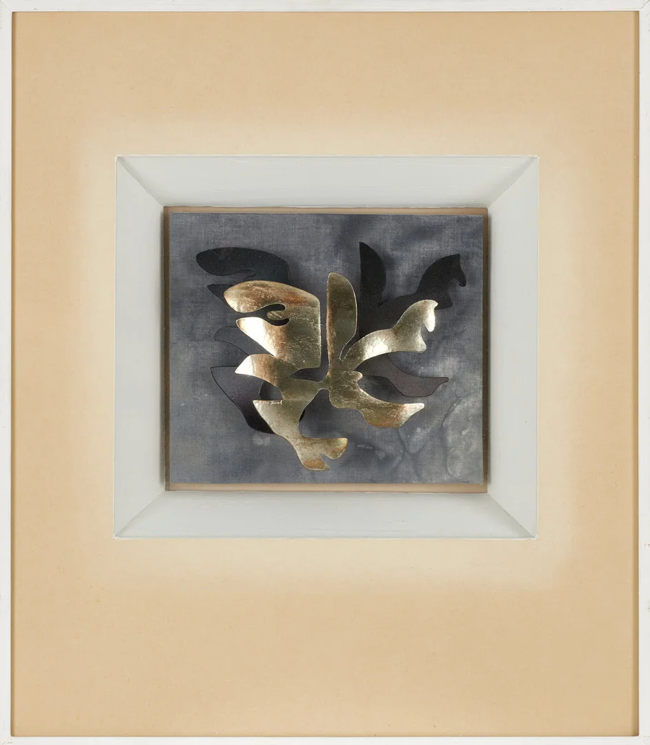 STIG-ÅKE LUND (Stockholm 1932-2023 Sundbyberg), Komposition, väggobjekt/mixed media. — Paintings — Crafoord Auktioner Stockholm