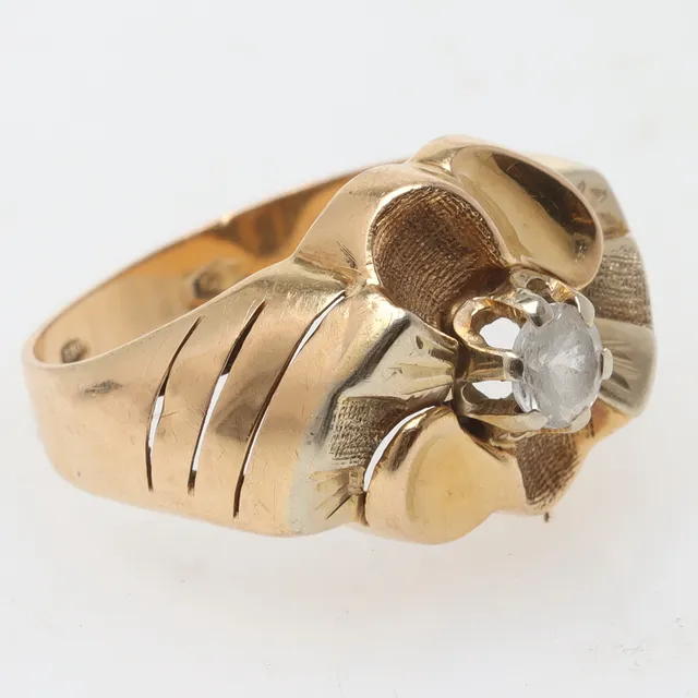 RING, 18K guld med topas, Anzio & Apolloni, Vicenza, Italien.