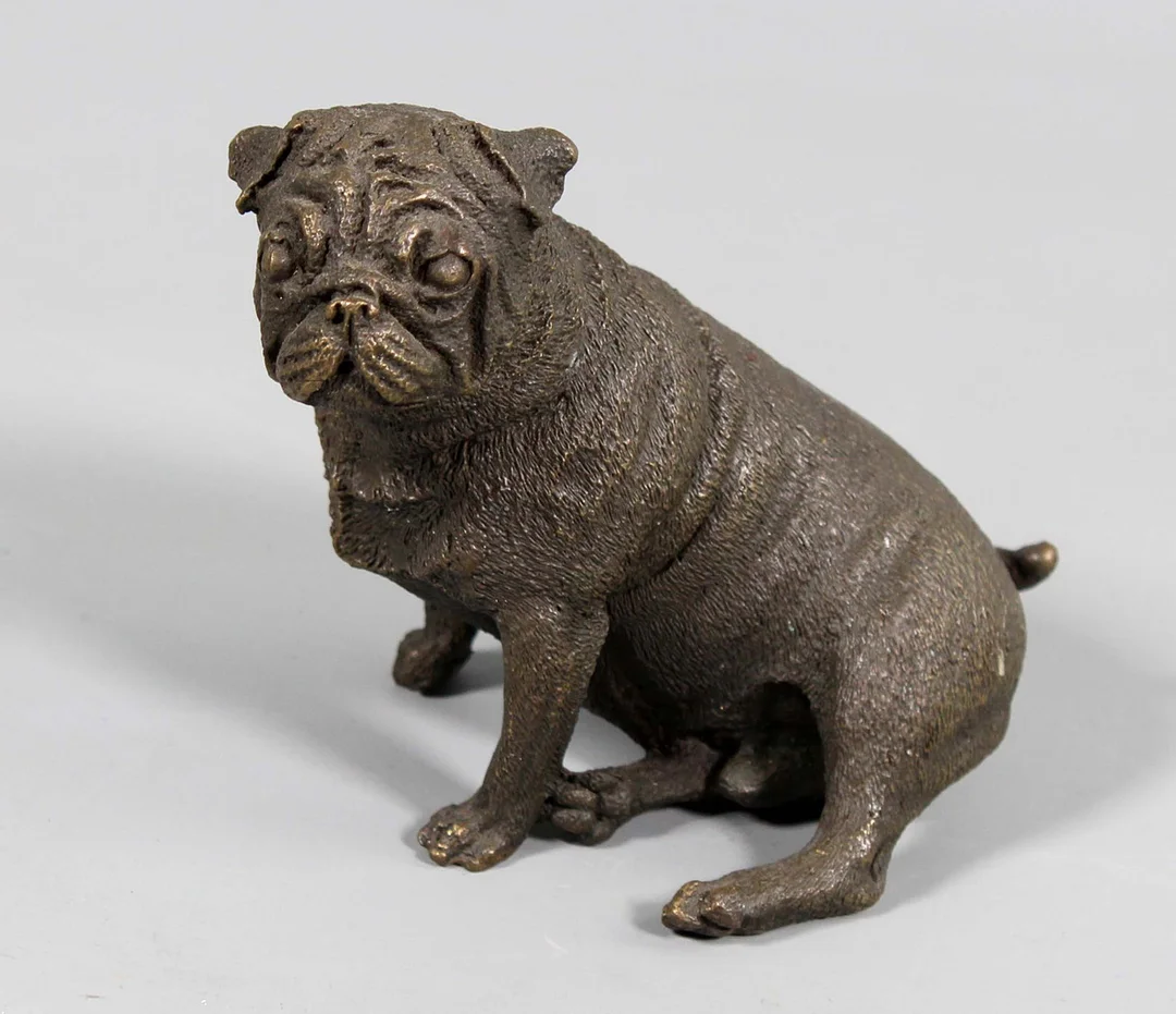 BRONZE HUND SKULPTUR. — Sculptures & Bronzes — Auktionshaus Bossard