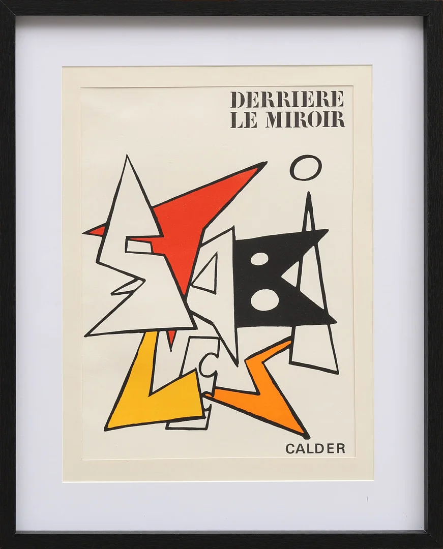 ALEXANDER CALDER. Originallitografi, omslag till Derrière le Miroir nr 141 1963. — Engravings & Prints — Crafoord Auktioner Malmö