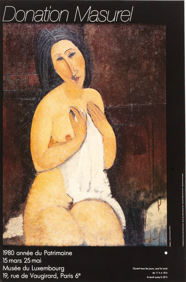 UTSTÄLLNINGSAFFISCH, Modigliani, Paris, 1980. — Engravings & Prints — Karljohan Auktioner
