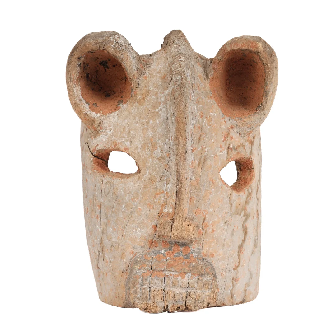 West African carved wooden mask — Hobby and collectibles/Ethnographica — Lauritz