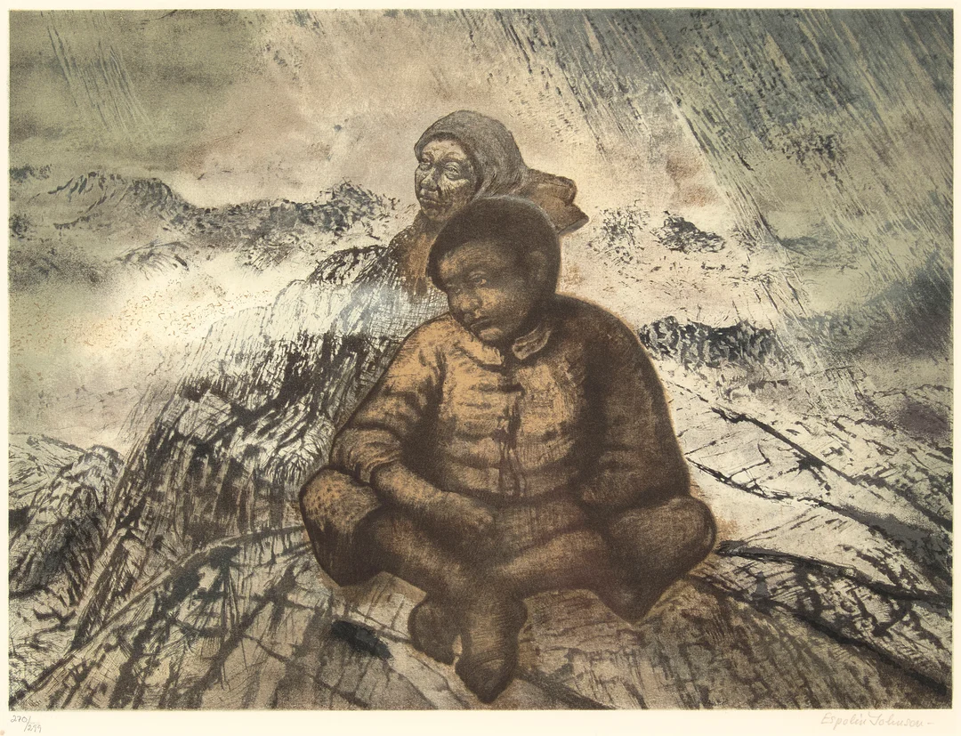 Johnson, Kaare Espolin — "Savn II" 1988 — Kunst/Grafikk — Blomqvist