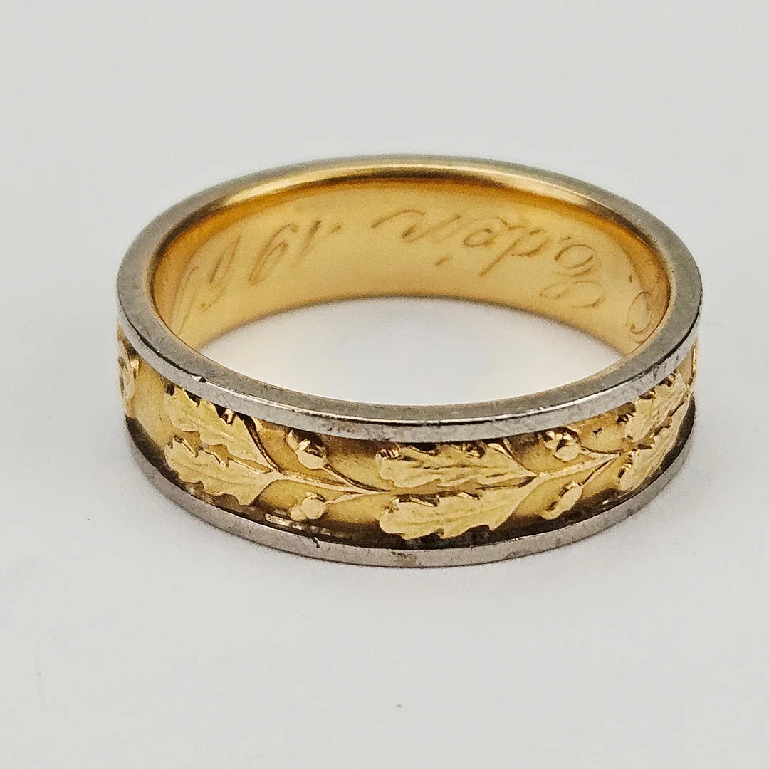 INGENGÖRSRING, guld, 18K, Hagb, Uppsala 1960, vikt ca. 7,8 gram. — Rings — Auktionshuset Thörner & Ek