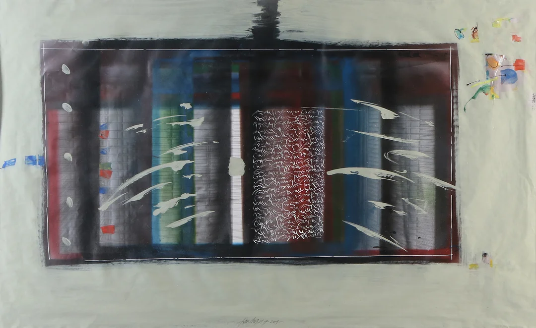 JAN JANCZAK. Blandteknik. Komposition. Signerad. — Paintings — Skånes Auktionsverk