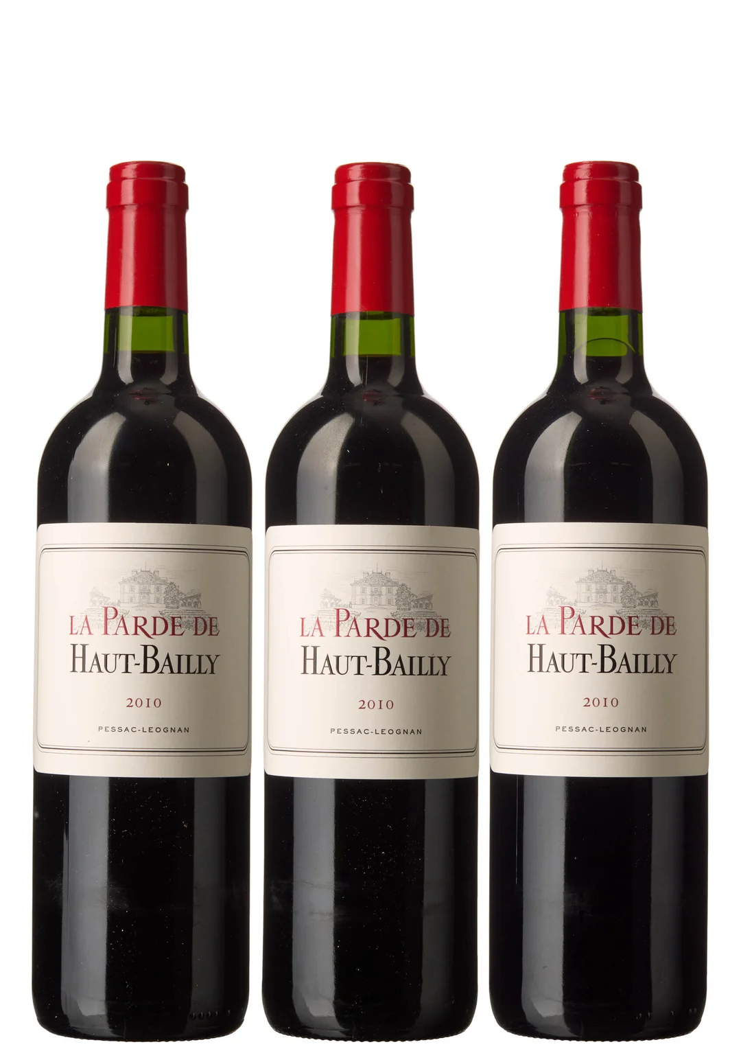 3 x La Parde de Haut Bailly 2010, Chateau Haut Bailly — 3 x La Parde de Haut Bailly 2010, Chateau Haut Bailly — Vin/Vin — Blomqvist