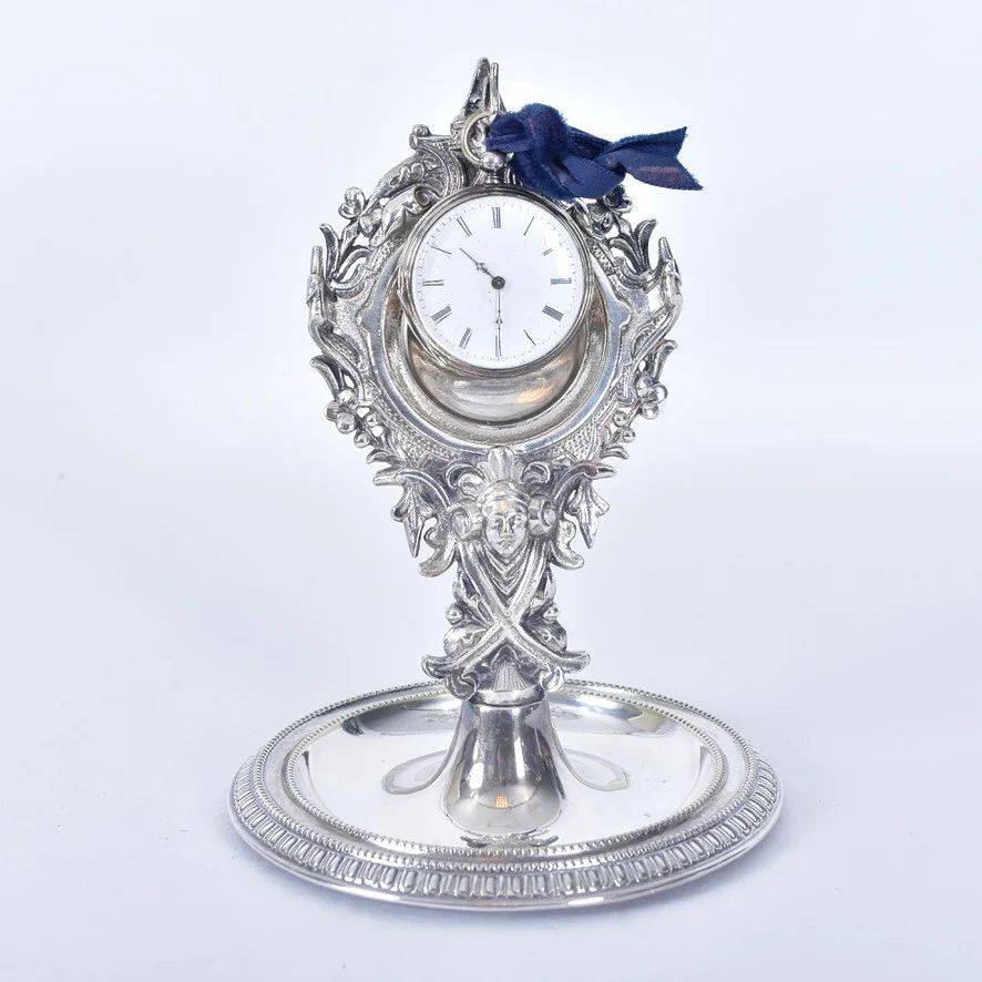 DAMFICKUR, silver, 1800-talets 2 hälft. — Silver — Halmstads Auktionskammare