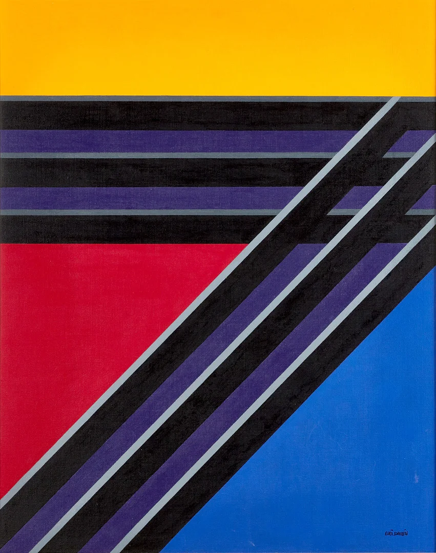 CURT DAHLÉN (Sverige, 1931–2025), "X 2000", signerad och daterad 93, akryl på duk. — Paintings — Crafoord Auktioner Stockholm