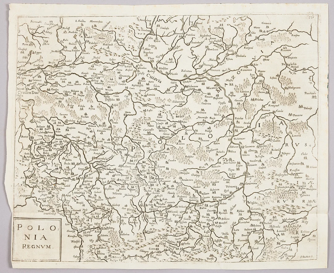 MAP OF POLAND FROM PRIORATO, c. 1670. — Maps — Stockholms Auktionsverk Magasin 5