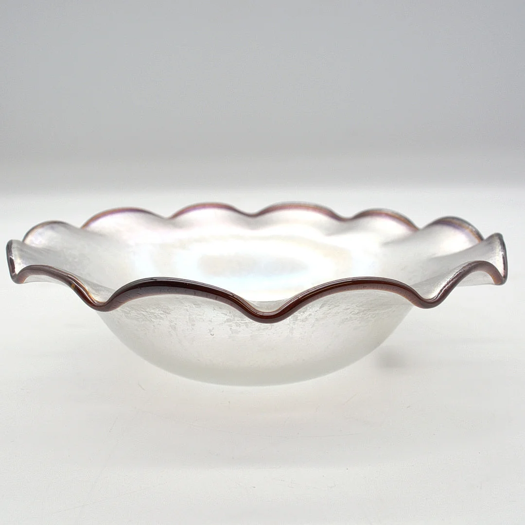 ERWIN EISCH. EISCH GLASHÜTTE, DESIGNER SCHALE AUS DEN 80ER JAHREN. — Art glass — Kunst- und Auktionshaus Kleinhenz