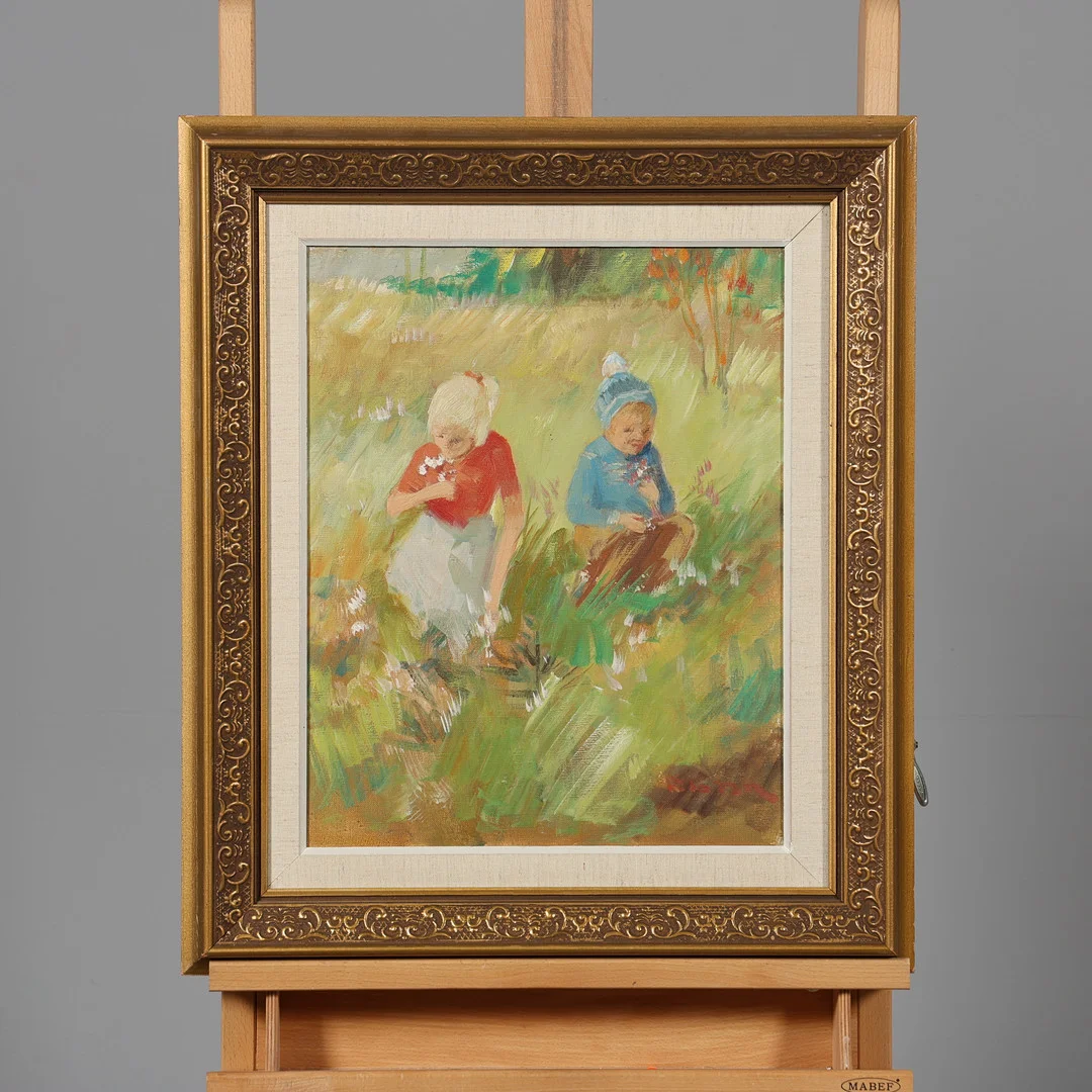 NICOLAI COSTER. OLJA PÅ DUK, signerad. — Paintings — Borås Auktionshall