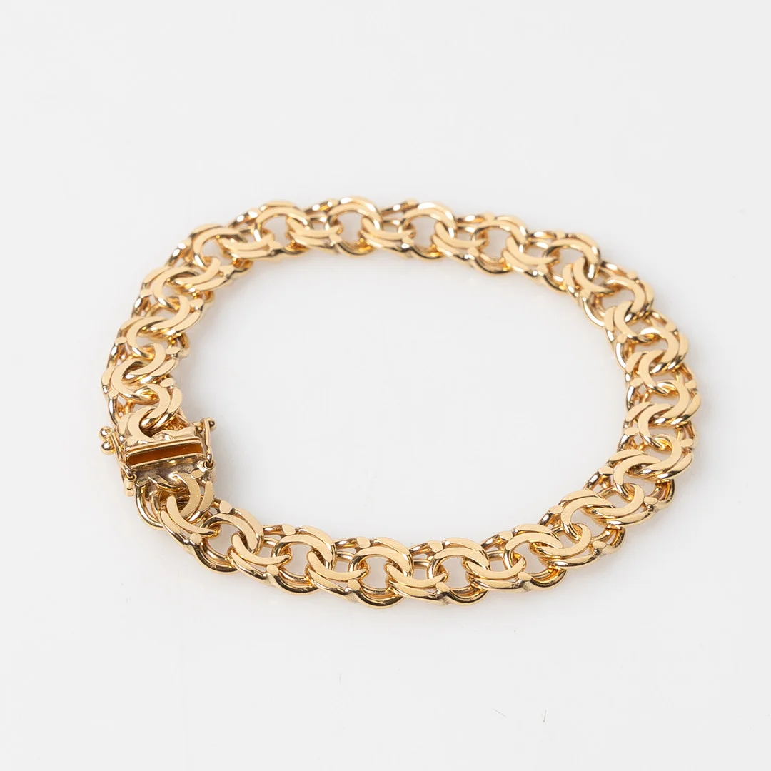 ARMBAND, 18K guld, LBA, Köping, 1964. — Bracelets — Stockholms Auktionsverk Helsingborg