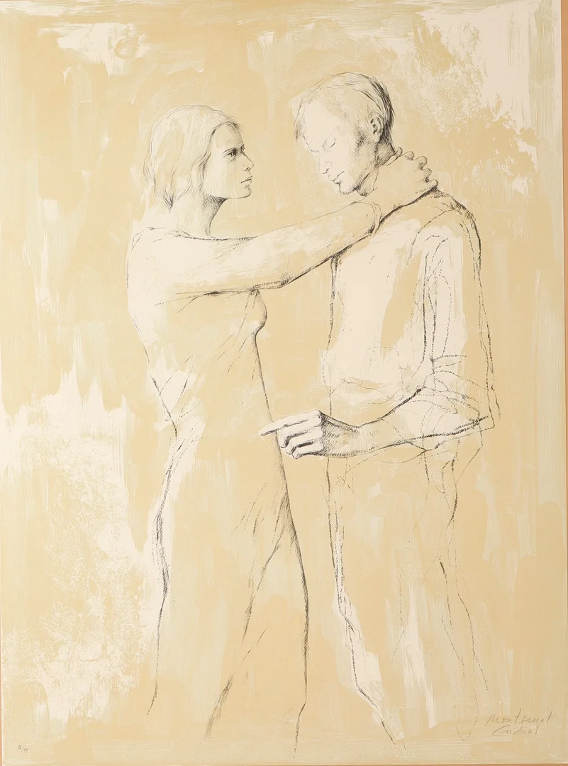 MONTSERRAT GUDIOL. Pareja. — Engravings & Prints — Barcelona Auctions