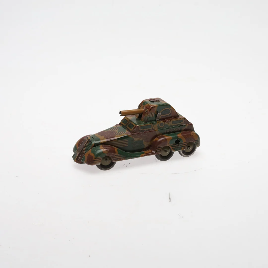 LITOGRAFERADPLÅTBIL, urverksdriven, Tipp & Co. Tyskland, 1900-talets första hälft. — Model cars — Örebro Stadsauktioner