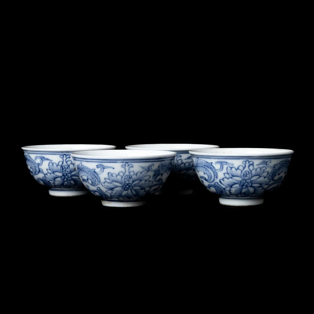 KOPPAR, 4 st, porslin, Kina, 1900-tal. — Ceramics & Porcelain — Auktionshuset Kolonn