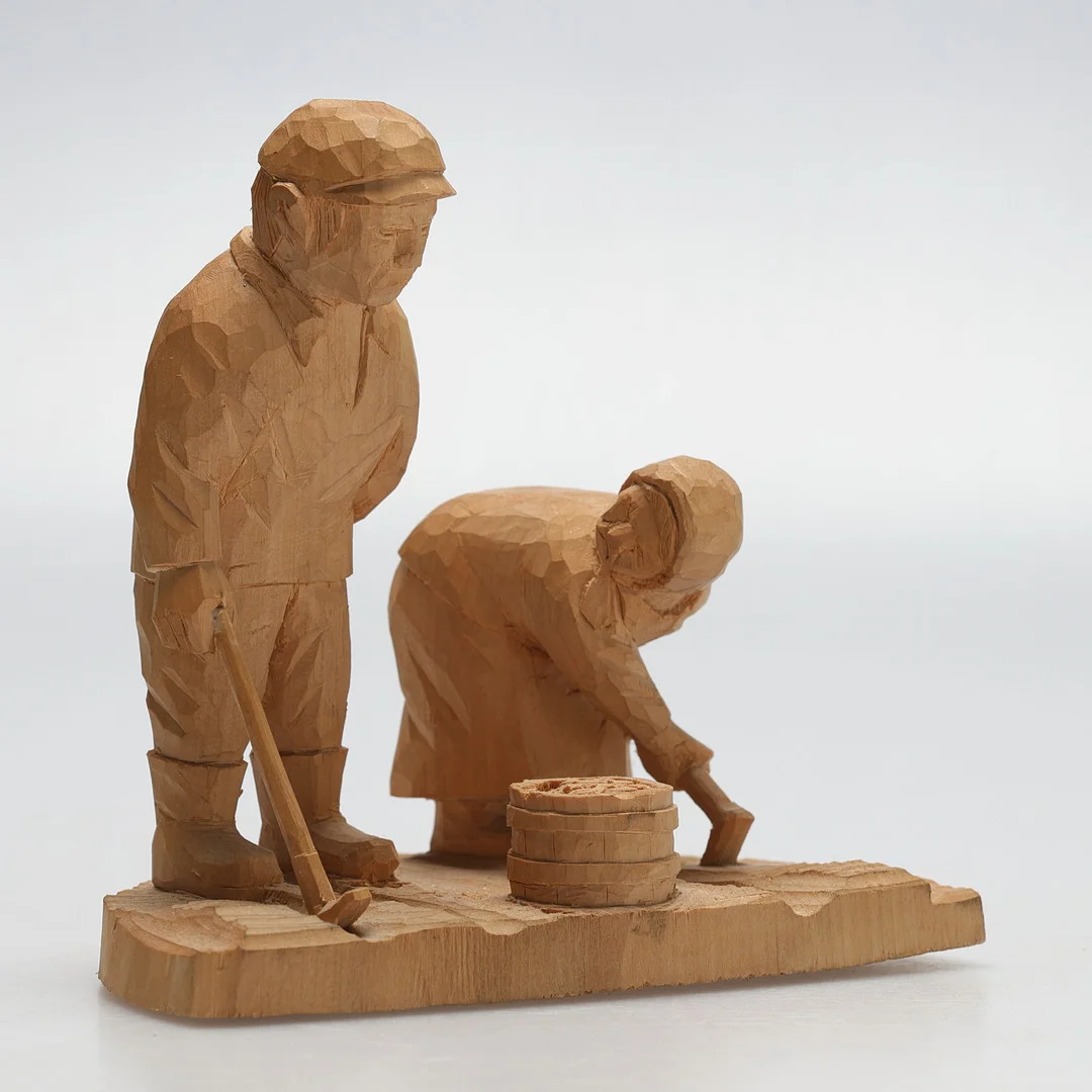 SKULPTUR, trä, Olof Nilsson. — Sculptures & Bronzes — Gomér & Andersson Jönköping
