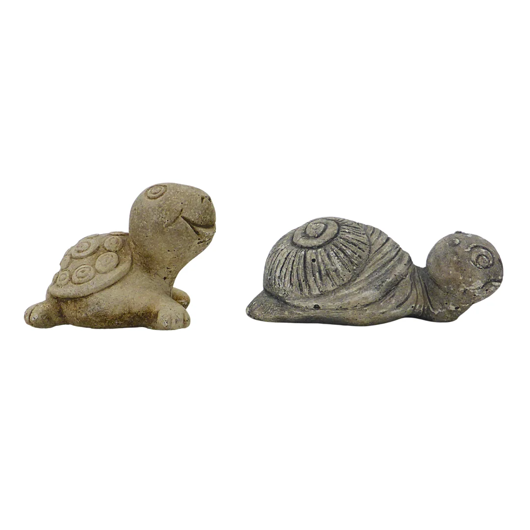 GARTENFIGUREN SET SCHILDKRÖTE UND SCHNECKE. — Other — Auktionshaus Stuber's Hammerschlag