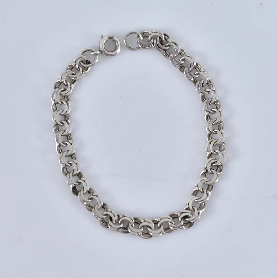 ARMBAND, bismarck, sterlingsilver. — Bracelets — Halmstads Auktionskammare
