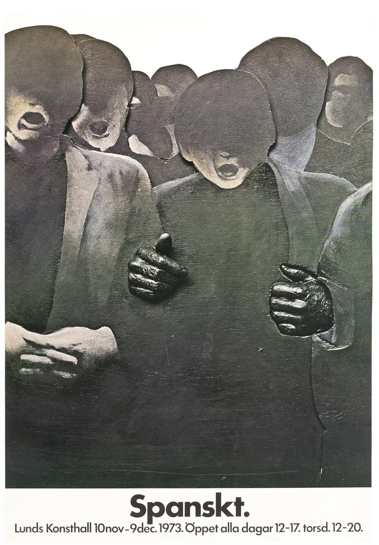 UTSTÄLLNINGSAFFISCH, "Spanskt", Lunds Konsthall, 1973. — Engravings & Prints — Karljohan Auktioner