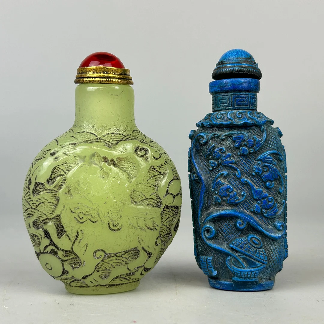 FAUX JADE SNUFF BOTTLE ETC. — Other — Chalkwell Auctions