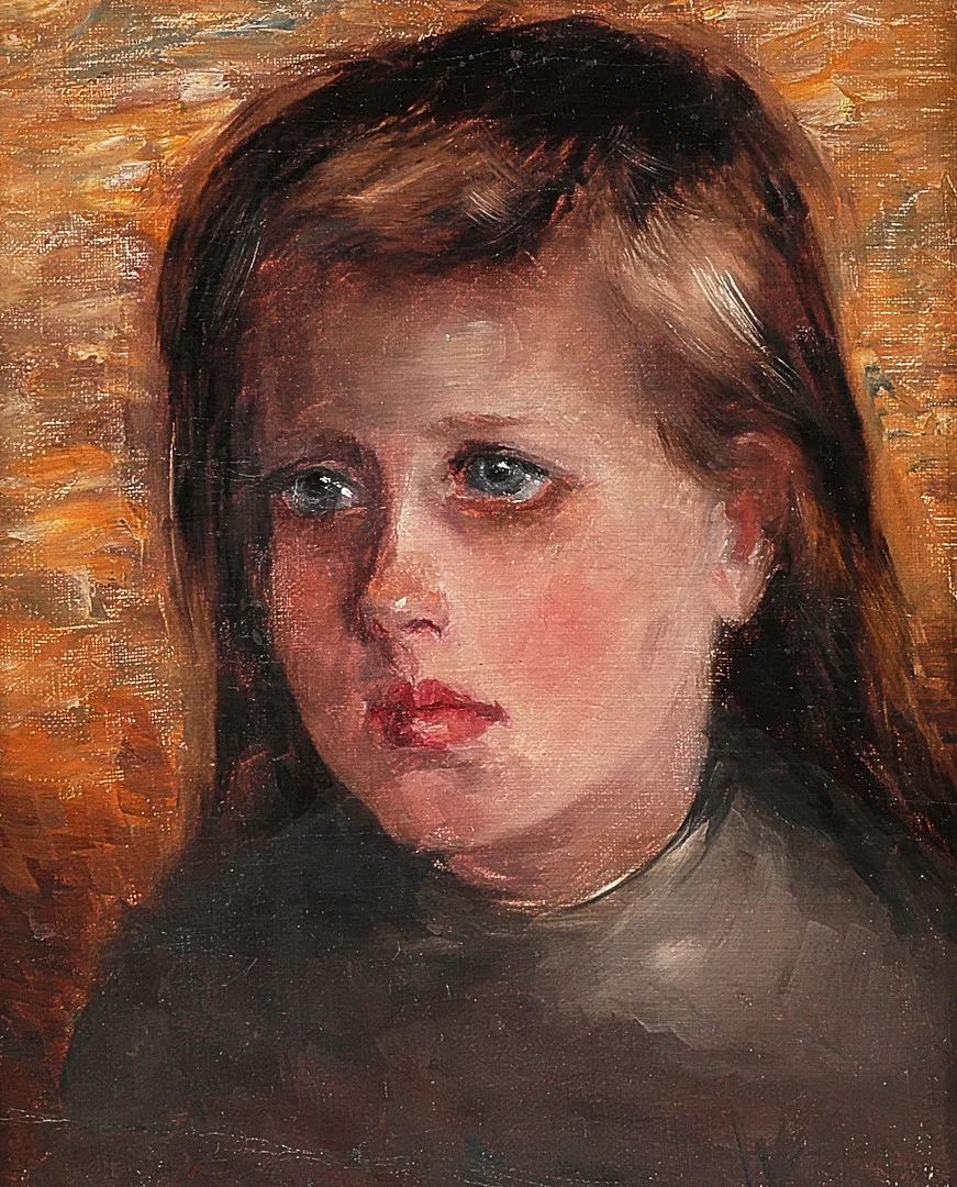 OIDENTIFIERAD KONSTNÄR. Oljemålning, Porträtt. — Paintings — Metropol Auktioner