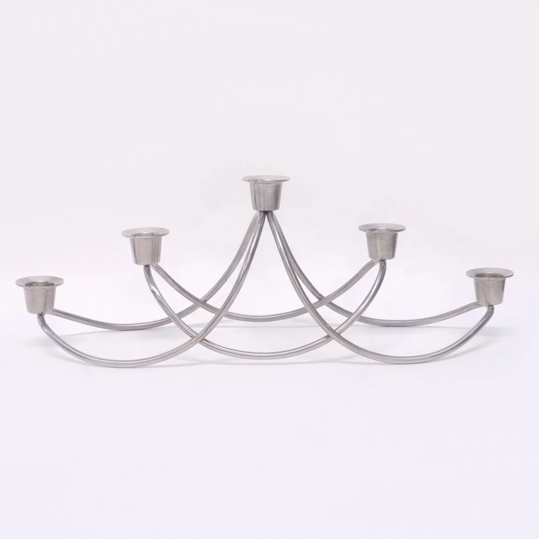 LJUSSTAKE, "HARMONY", GEORG JENSEN. — Candlesticks — Björnssons Auktionskammare