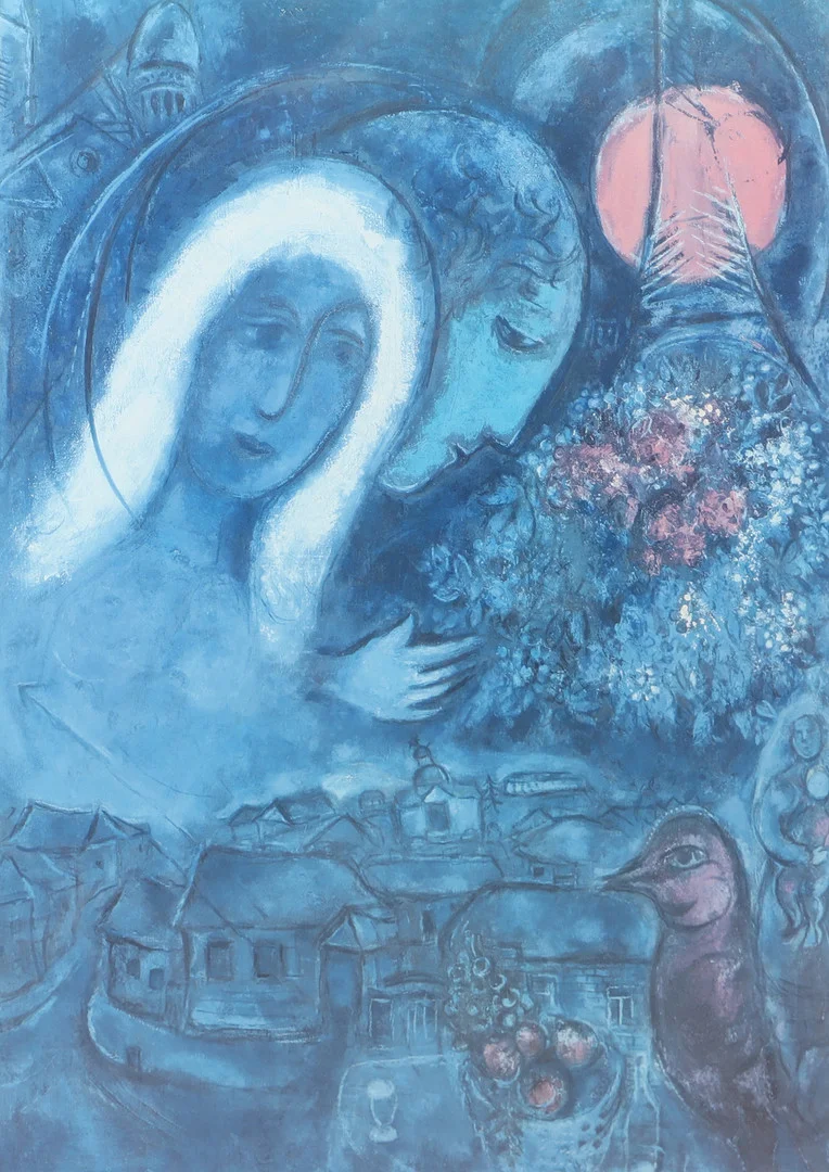 TRYCK, efter Marc Chagall. — Engravings & Prints — Helsingborgs Auktionskammare