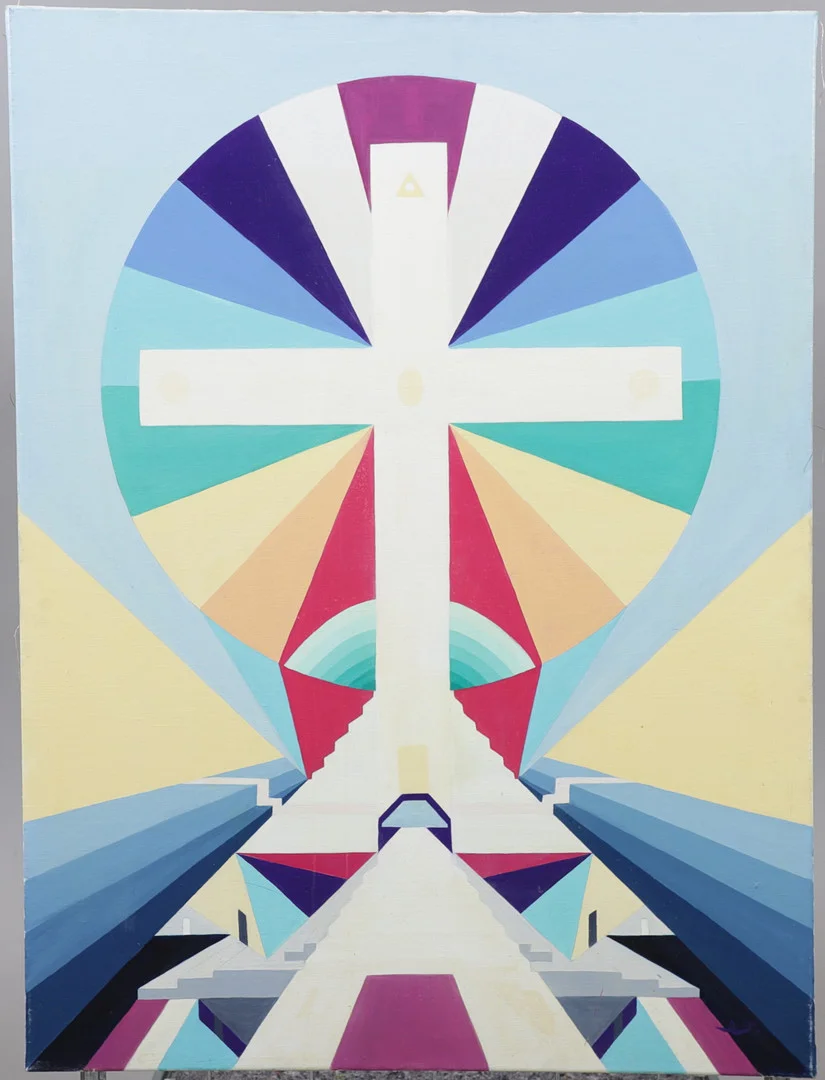 CHRISTIN OHLIN (1946-2025). "Kappa", olja på duk, signerad och daterad -92. — Paintings — Växjö Auktionskammare