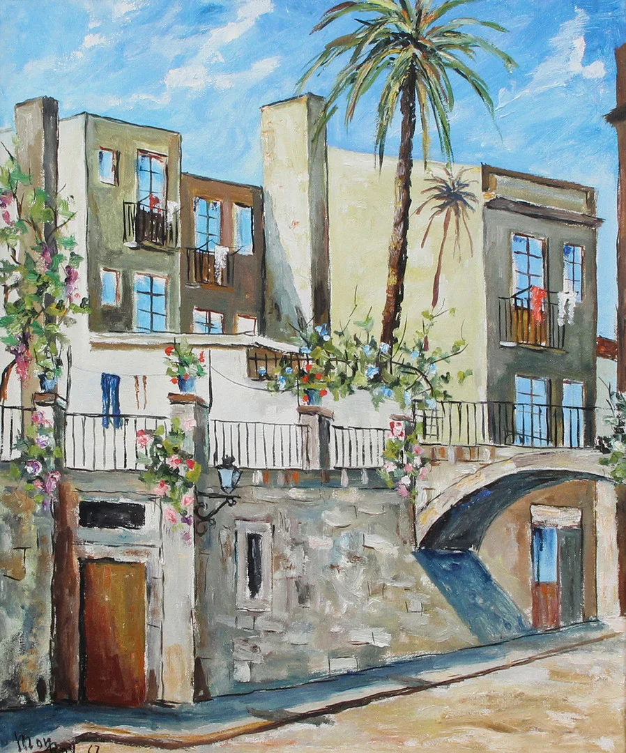 OIDENTIFIERAD KONSTNÄR. OLJA, på duk, signerad. — Paintings — Kalmar Auktionsverk