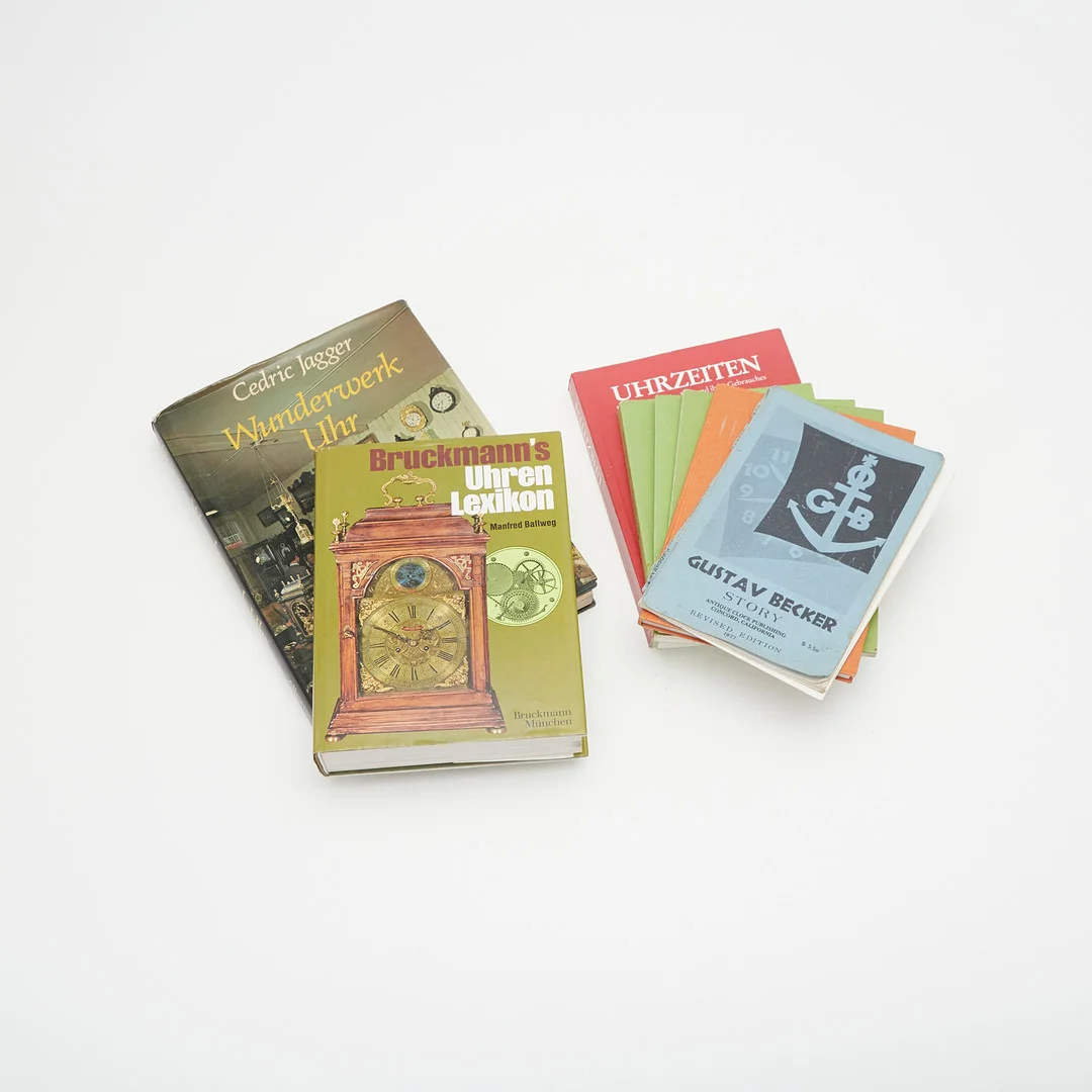 Konvout Uhrensachbücher, 1970er / 1980er Jahre, Deutschland, Schweiz. (8). — Books — Stockholms Auktionsverk Köln
