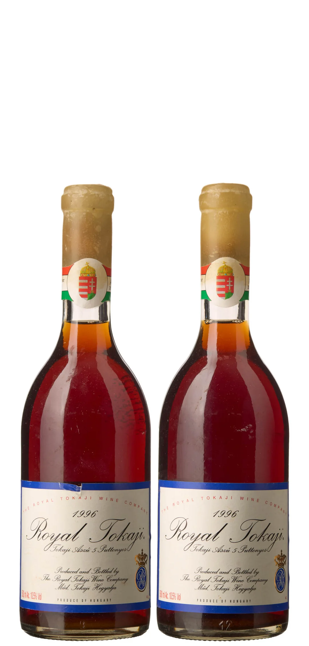 2 x 0,5 l Tokaji Aszu 5 Puttonyos 1996, Royal Tokaji — 2 x 0,5 l Tokaji Aszu 5 Puttonyos 1996, Royal Tokaji — Vin/Vin — Blomqvist