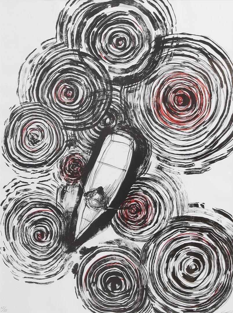 CHIHARU SHIOTA. LITO, Sailing in the sky, 50 ex. — Engravings & Prints — Kalmar Auktionsverk