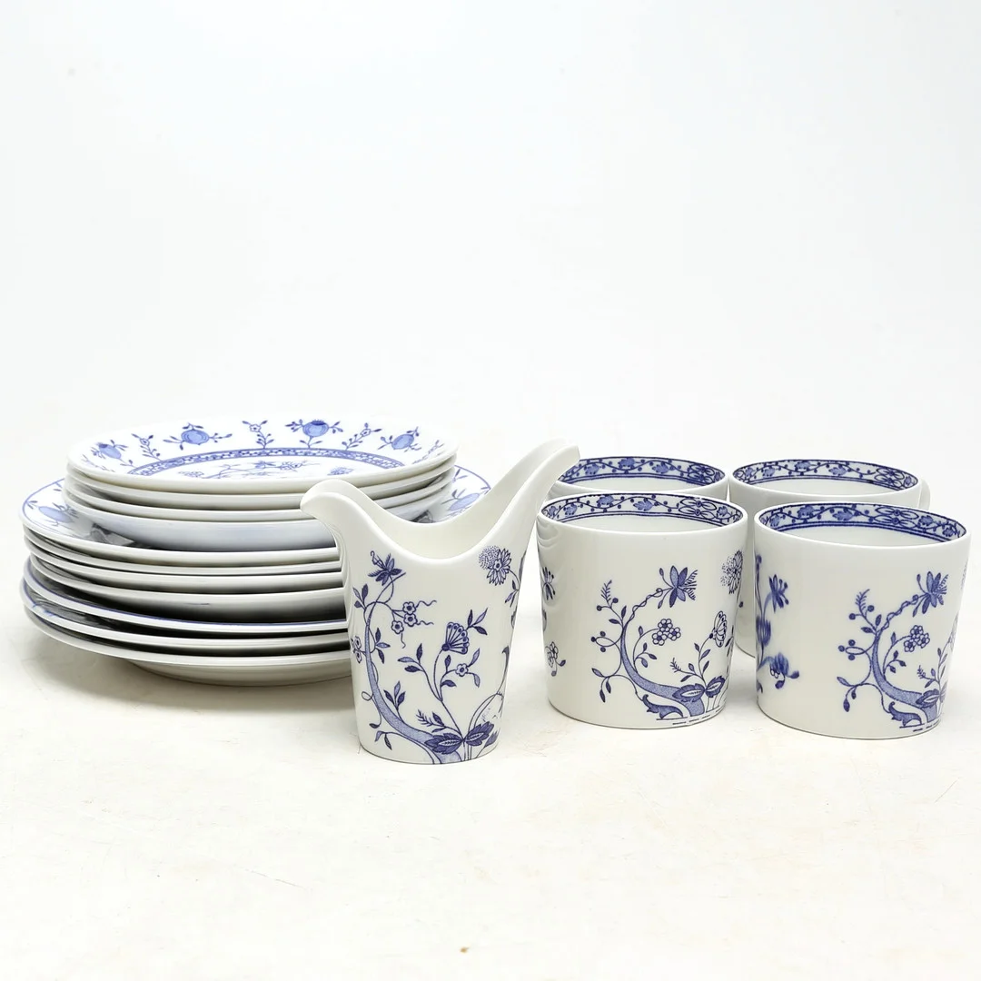 SERVISDELAR, 11 st, porslin, Gustafsberg, Dresden. — Tableware — Kalmar Auktionsverk
