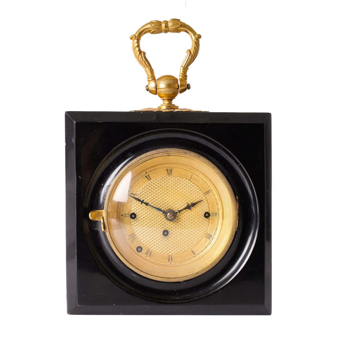 Austrian Empire travel clock, 1820-30 — Watches and clocks/Table clocks, mantle clocks — Lauritz