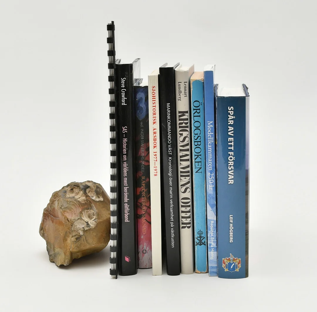 Böcker om sjöhistoria. 9 volymer. — Books — Connoisseur Bokauktioner