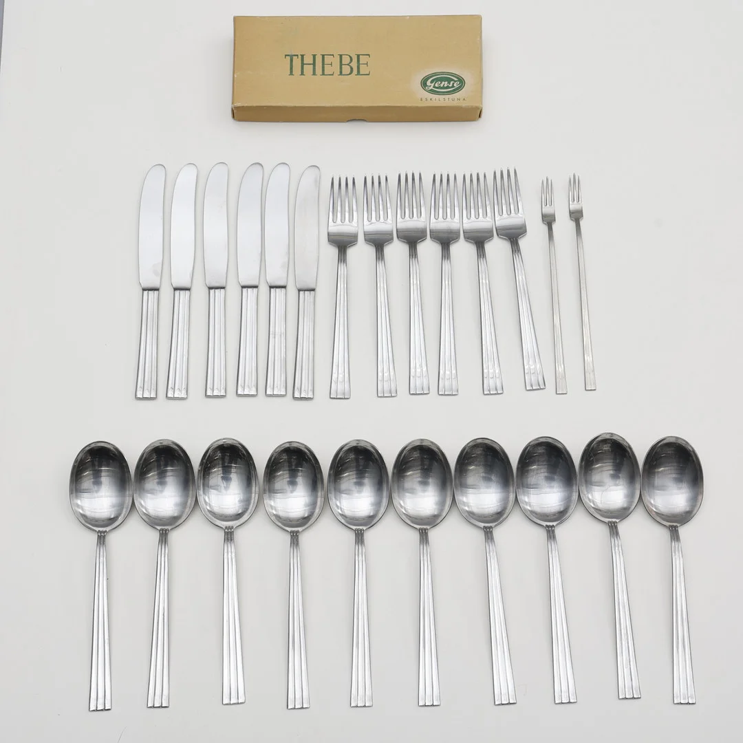 FOLKE ARSTRÖM. 1907-1997. BESTICK, "Thebe" 24 st. — Other metals — Södermanlands Auktionsverk