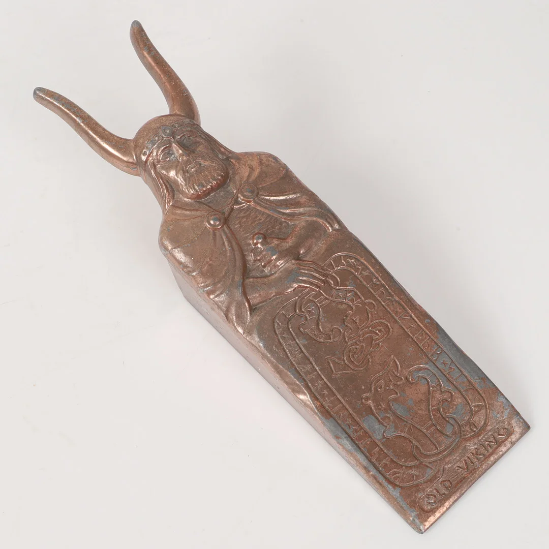 STÖVELKNEKT, "Old Viking", metall, Th. Landin, 1900-talets andra hälft. — Other metals — Helsingborgs Auktionskammare