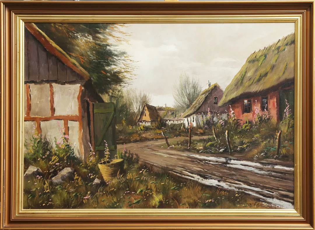 OIDENTIFIERAD KONSTNÄR. OLJA, på duk, signerad. — Paintings — Kalmar Auktionsverk