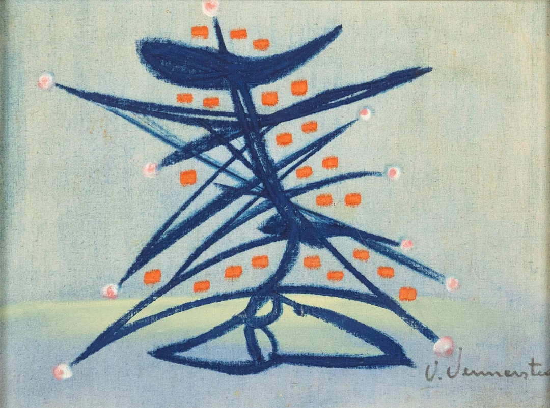 VALDEMAR VENNERSTEN. blandteknik, signerad. — Paintings — Karljohan Auktioner