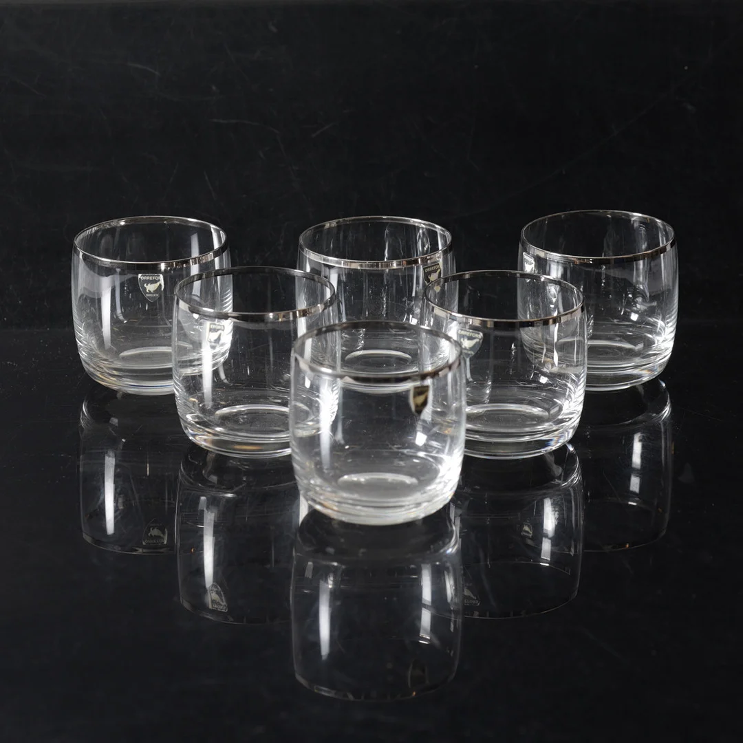 WHISKEYGLAS, 6 st. Orrefors, 1900-tal. — Tableware — Gomér & Andersson Nyköping