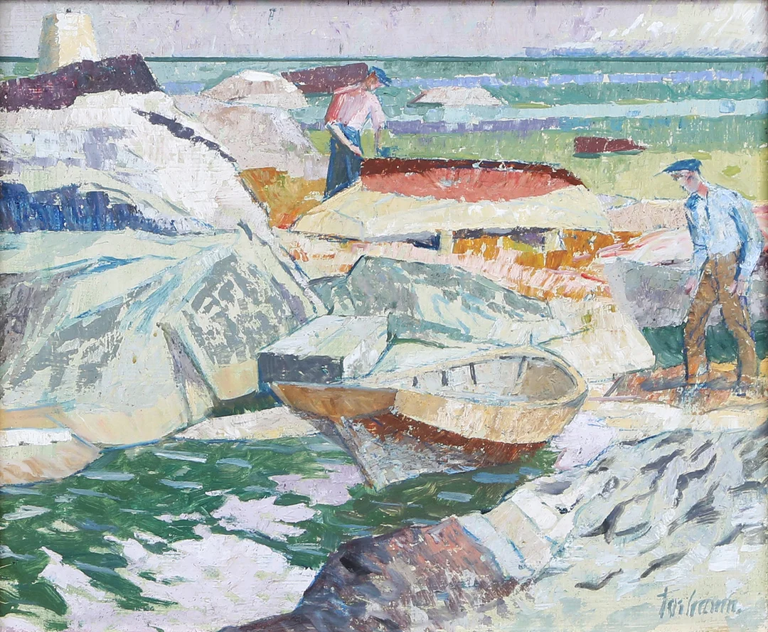 GUNNAR TORHAMN. OLJA, på pannå, signerad. — Paintings — Kalmar Auktionsverk