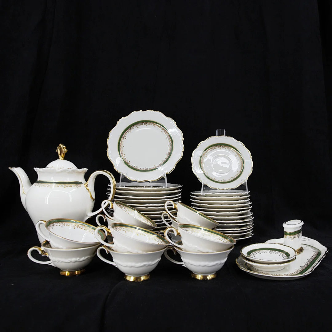 KAFFESERVIS, 44 delar, porslin, KP, Karlskrona, 1900-talets mitt. — European — Höganäs Auktionsverk