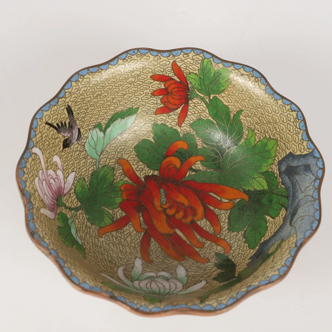SKÅL, cloisonne, Kina. — Cloisonné — Helsingborgs Auktionskammare