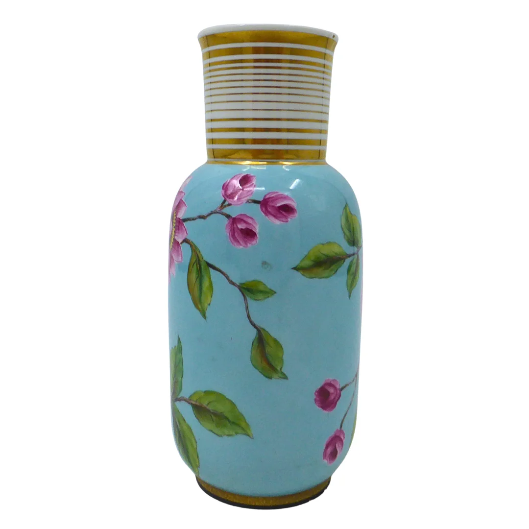VASE MIT HANDMALEREI VON FRITZ LAMMARSCH. — European — Auktionshaus Stuber's Hammerschlag
