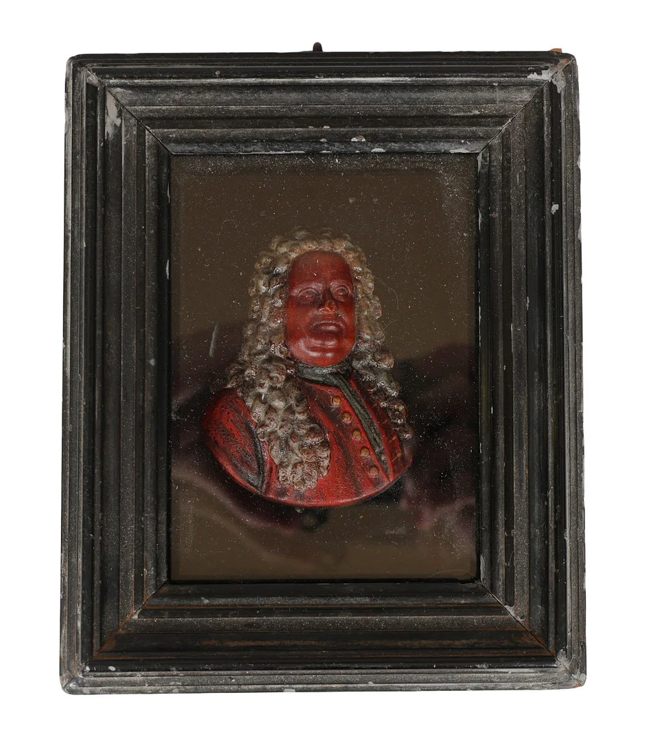 A 19TH CENTURY WAX PORTRAIT MINIATURE. — Other — Bishop & Miller