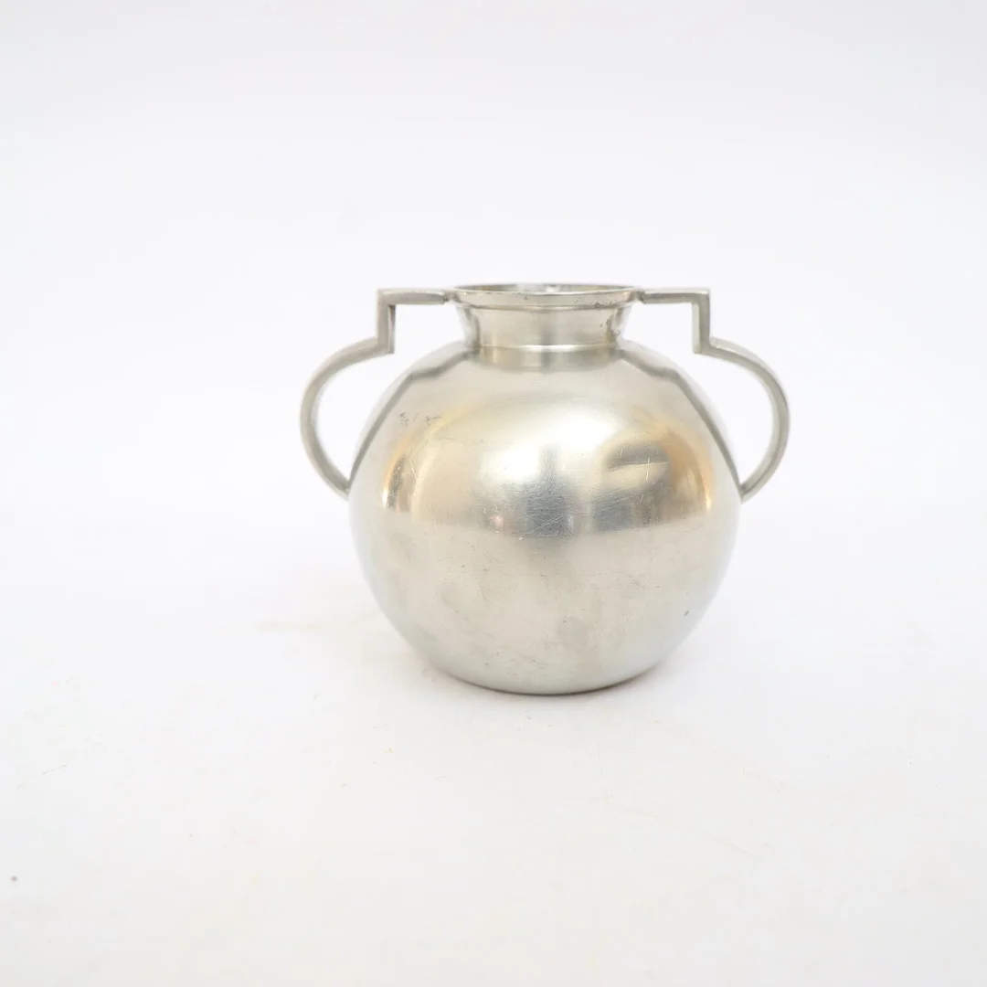 VAS, tenn, Gab, 1933, swedish modern, med dubbla hänklar, stämplad. — Pewter, Brass & Copper — Falun Auktionsbyrå