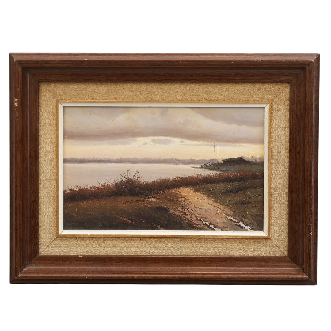JOAN CASELLAS. Landskap, olja pa duk, signerad. — Paintings — Gomér & Andersson Nyköping